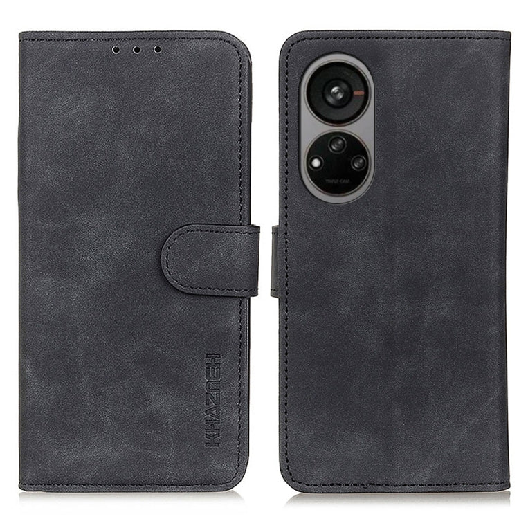 KHAZNEH Custodia per telefono in pelle con trama retrò, For Motorola Edge 30 Lite / Edge 30 Neo, For Realme 9i 5G / 10 5G, For ZTE Blade A72 5G, For ZTE Blade V40S, For Xiaomi Redmi A1