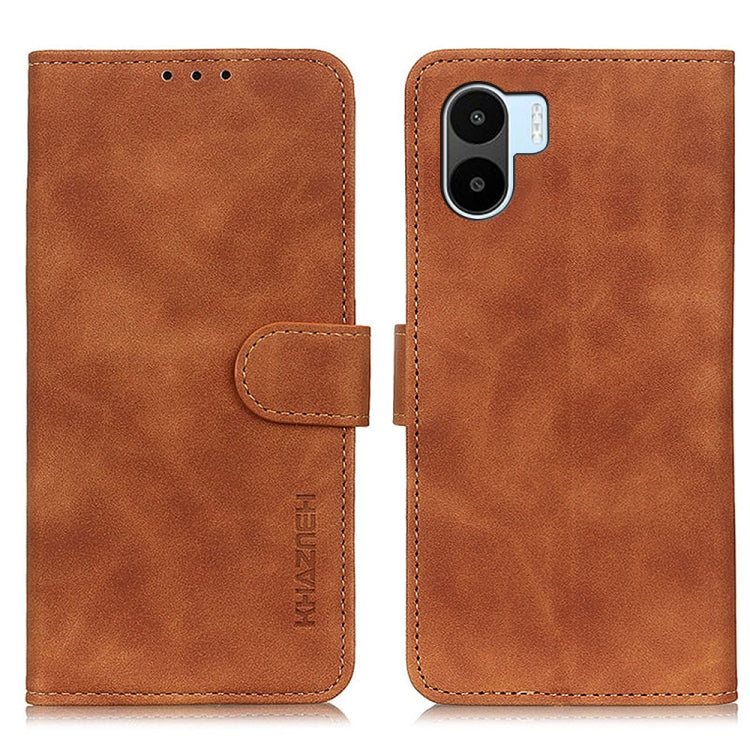 KHAZNEH Custodia per telefono in pelle con trama retrò, For Motorola Edge 30 Lite / Edge 30 Neo, For Realme 9i 5G / 10 5G, For ZTE Blade A72 5G, For ZTE Blade V40S, For Xiaomi Redmi A1