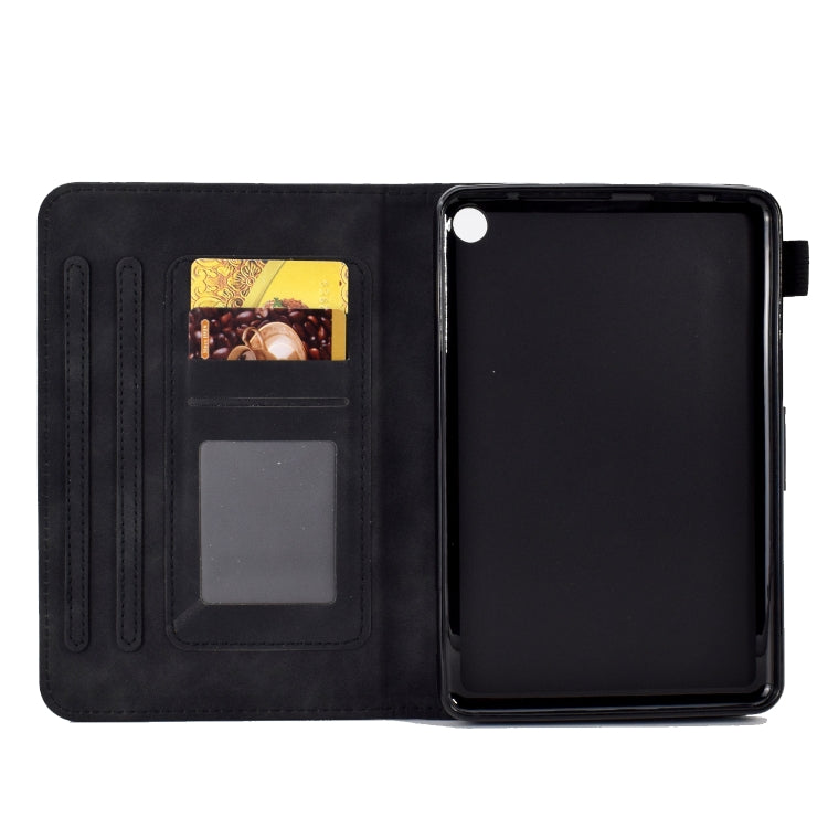 Custodia in pelle per tablet con flip con sorriso in rilievo, For Amazon Kindle Fire 7 2022, For Amazon Kindle Fire HD 8 2020, For Amazon Kindle Fire HD 10 2021, For Amazon Kindle Paperwhite 5