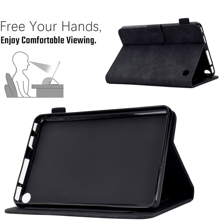 Custodia in pelle per tablet con flip con sorriso in rilievo, For Amazon Kindle Fire 7 2022, For Amazon Kindle Fire HD 8 2020, For Amazon Kindle Fire HD 10 2021, For Amazon Kindle Paperwhite 5