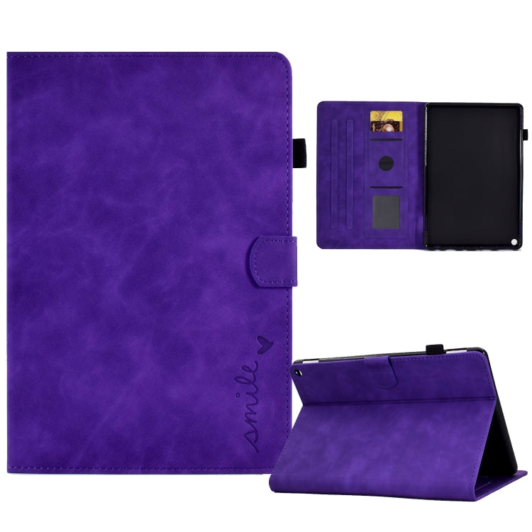 Custodia in pelle per tablet con flip con sorriso in rilievo, For Amazon Kindle Fire 7 2022, For Amazon Kindle Fire HD 8 2020, For Amazon Kindle Fire HD 10 2021, For Amazon Kindle Paperwhite 5