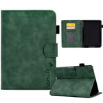 Custodia in pelle per tablet con flip con sorriso in rilievo, For Amazon Kindle Fire 7 2022, For Amazon Kindle Fire HD 8 2020, For Amazon Kindle Fire HD 10 2021, For Amazon Kindle Paperwhite 5