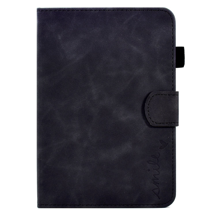 Custodia in pelle per tablet con flip con sorriso in rilievo, For Amazon Kindle Paperwhite 4/3/2/1, For Amazon Kindle Fire 7 2019/2017/2015