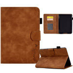 Custodia in pelle per tablet con flip con sorriso in rilievo, For Amazon Kindle Paperwhite 4/3/2/1, For Amazon Kindle Fire 7 2019/2017/2015