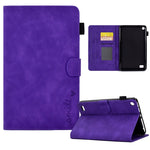Custodia in pelle per tablet con flip con sorriso in rilievo, For Amazon Kindle Paperwhite 4/3/2/1, For Amazon Kindle Fire 7 2019/2017/2015