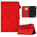 Custodia in pelle per tablet con flip con sorriso in rilievo, For Amazon Kindle Paperwhite 4/3/2/1, For Amazon Kindle Fire 7 2019/2017/2015