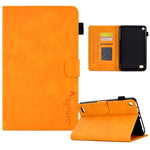 Custodia in pelle per tablet con flip con sorriso in rilievo, For Amazon Kindle Paperwhite 4/3/2/1, For Amazon Kindle Fire 7 2019/2017/2015