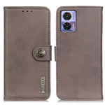 KHAZNEH Custodia per telefono in pelle con trama in pelle bovina, For Motorola Edge 30 Lite / Edge 30 Neo, For Xiaomi Redmi A1