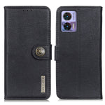 KHAZNEH Custodia per telefono in pelle con trama in pelle bovina, For Motorola Edge 30 Lite / Edge 30 Neo, For Xiaomi Redmi A1