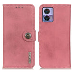 KHAZNEH Custodia per telefono in pelle con trama in pelle bovina, For Motorola Edge 30 Lite / Edge 30 Neo, For Xiaomi Redmi A1