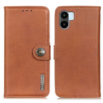 KHAZNEH Custodia per telefono in pelle con trama in pelle bovina, For Motorola Edge 30 Lite / Edge 30 Neo, For Xiaomi Redmi A1