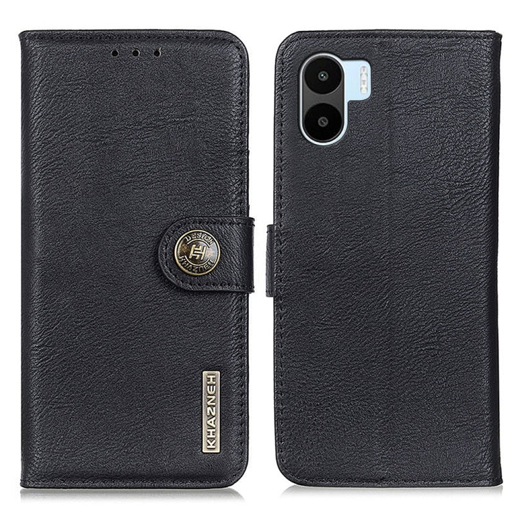 KHAZNEH Custodia per telefono in pelle con trama in pelle bovina, For Motorola Edge 30 Lite / Edge 30 Neo, For Xiaomi Redmi A1