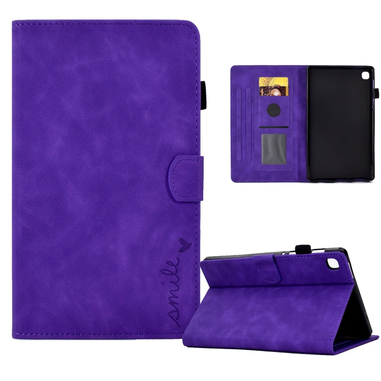 Custodia in pelle per tablet con flip con sorriso in rilievo, For Samsung Galaxy Tab A8 10.5 2021, For Samsung Galaxy Tab A7 Lite T220, For Samsung Galaxy Tab A 8.0 2019 T290, For Samsung Galaxy Tab A7 10.4 2020 T500