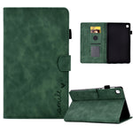Custodia in pelle per tablet con flip con sorriso in rilievo, For Samsung Galaxy Tab A8 10.5 2021, For Samsung Galaxy Tab A7 Lite T220, For Samsung Galaxy Tab A 8.0 2019 T290, For Samsung Galaxy Tab A7 10.4 2020 T500