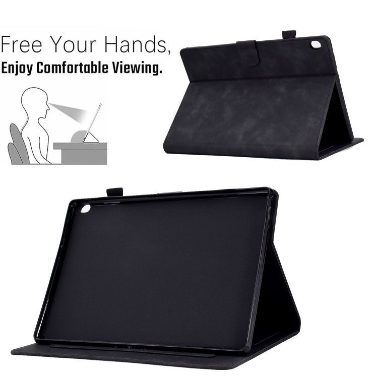 Custodia in pelle per tablet con flip con sorriso in rilievo, For Lenovo Tab M10, For Lenovo Tab M10 HD Gen 2, For Lenovo Tab M10 3rd Gen, For Lenovo M10 Plus