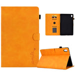 Custodia in pelle per tablet con flip con sorriso in rilievo, For Lenovo Tab M10, For Lenovo Tab M10 HD Gen 2, For Lenovo Tab M10 3rd Gen, For Lenovo M10 Plus