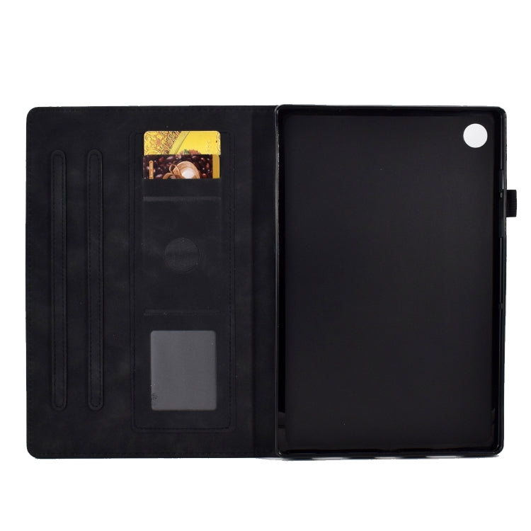 Custodia in pelle per tablet con flip con sorriso in rilievo, For Lenovo Tab M10 Plus 3rd Gen, For Huawei MatePad T 10 / T 10s, For Huawei MediaPad T5