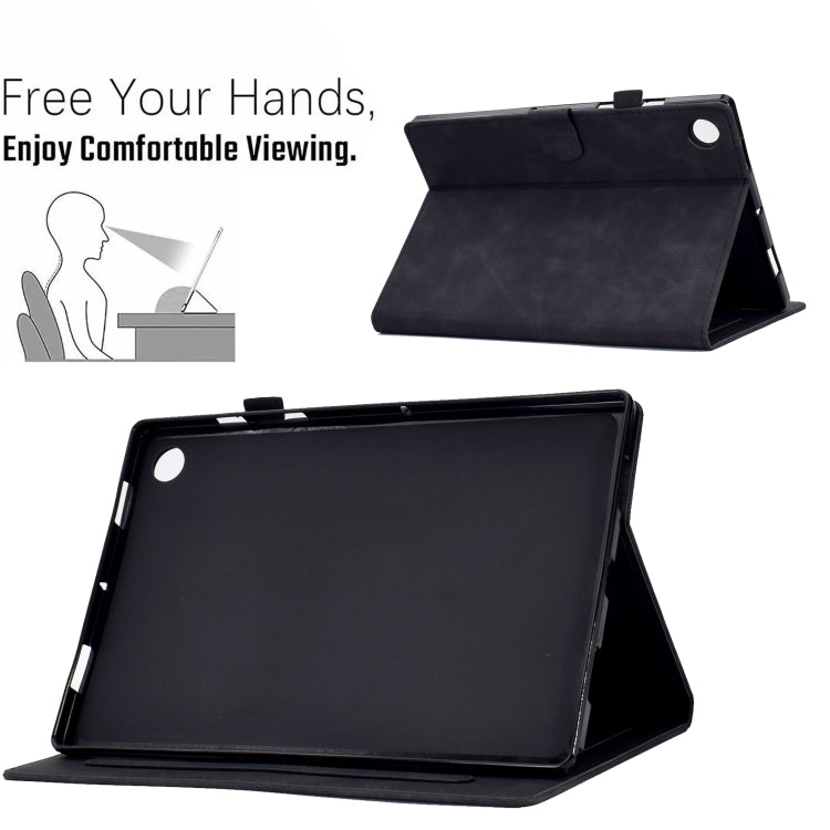 Custodia in pelle per tablet con flip con sorriso in rilievo, For Lenovo Tab M10 Plus 3rd Gen, For Huawei MatePad T 10 / T 10s, For Huawei MediaPad T5