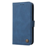 Custodia per telefono in pelle con bottone in metallo con albero della vita Skin Feel, For vivo Y02s, For vivo Y75 4G / S10e, For vivo Y77 5G, For Xiaomi Poco C40