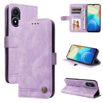 Custodia per telefono in pelle con bottone in metallo con albero della vita Skin Feel, For vivo Y02s, For vivo Y75 4G / S10e, For vivo Y77 5G, For Xiaomi Poco C40