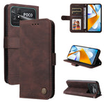 Custodia per telefono in pelle con bottone in metallo con albero della vita Skin Feel, For vivo Y02s, For vivo Y75 4G / S10e, For vivo Y77 5G, For Xiaomi Poco C40