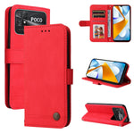 Custodia per telefono in pelle con bottone in metallo con albero della vita Skin Feel, For vivo Y02s, For vivo Y75 4G / S10e, For vivo Y77 5G, For Xiaomi Poco C40