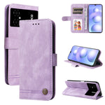 Custodia per telefono in pelle con bottone in metallo con albero della vita Skin Feel, For Xiaomi Poco M4 5G