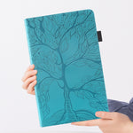 Custodia per tablet orizzontale in pelle a conchiglia orizzontale serie Life Tree, For OPPO Pad Air, For OPPO Realme Pad X