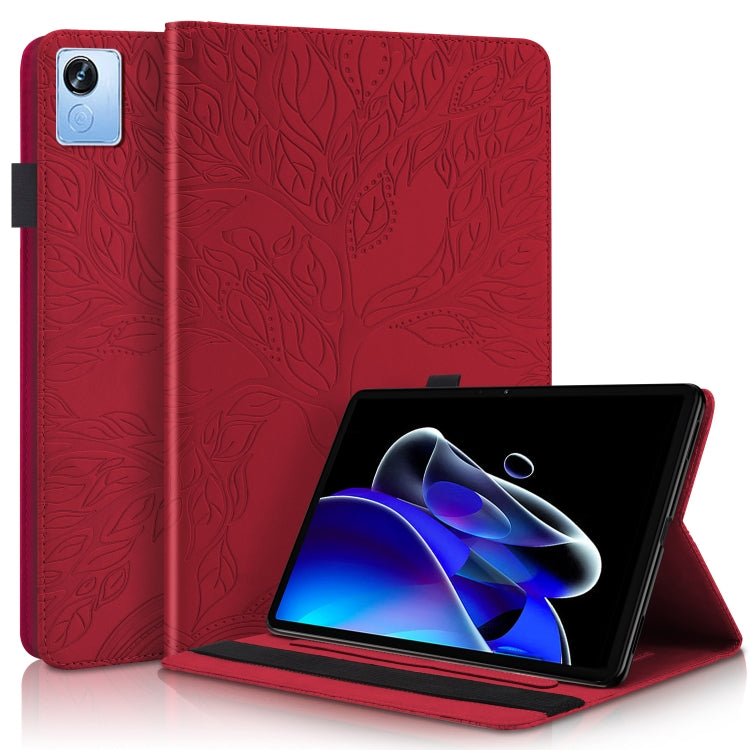 Custodia per tablet orizzontale in pelle a conchiglia orizzontale serie Life Tree, For OPPO Pad Air, For OPPO Realme Pad X