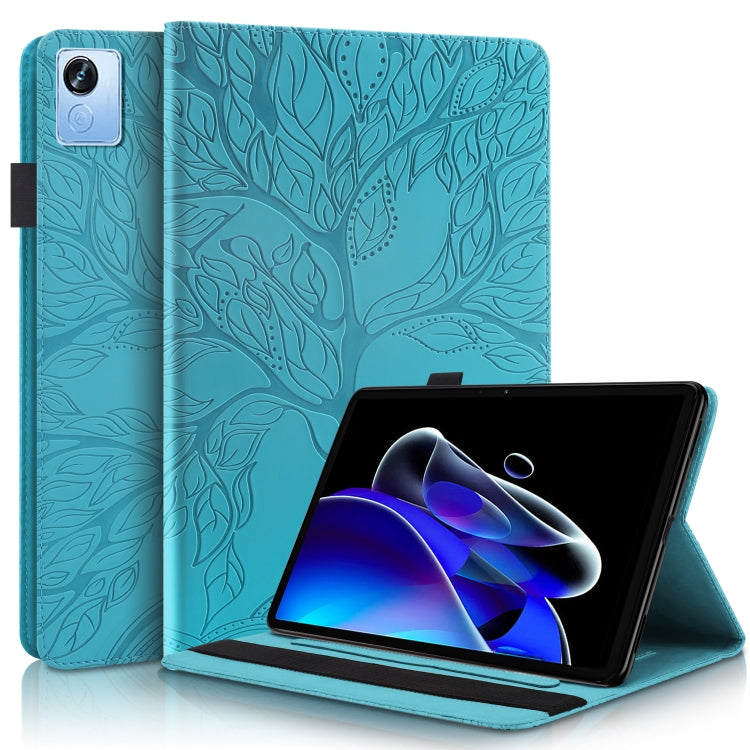 Custodia per tablet orizzontale in pelle a conchiglia orizzontale serie Life Tree, For OPPO Pad Air, For OPPO Realme Pad X