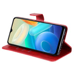 Custodia per telefono in pelle con cerniera in vitello, For vivo Y02s, For vivo Y75 4G / S10e, For vivo Y77 5G, For Xiaomi Poco C40