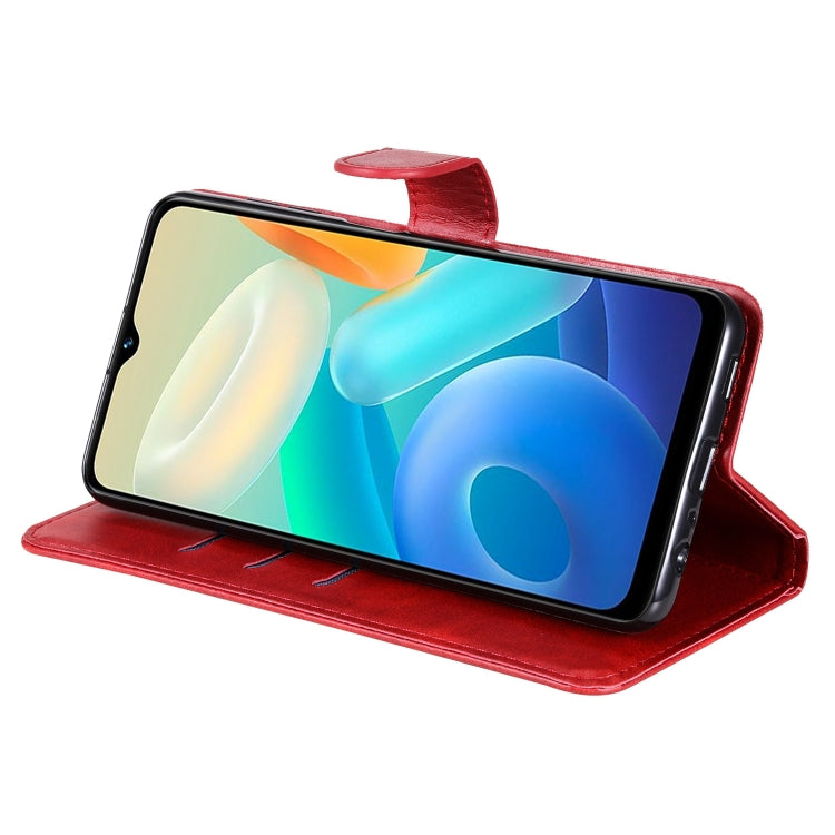 Custodia per telefono in pelle con cerniera in vitello, For vivo Y02s, For vivo Y75 4G / S10e, For vivo Y77 5G, For Xiaomi Poco C40