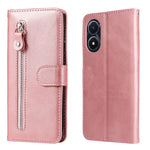 Custodia per telefono in pelle con cerniera in vitello, For vivo Y02s, For vivo Y75 4G / S10e, For vivo Y77 5G, For Xiaomi Poco C40