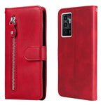 Custodia per telefono in pelle con cerniera in vitello, For vivo Y02s, For vivo Y75 4G / S10e, For vivo Y77 5G, For Xiaomi Poco C40