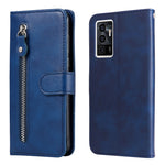 Custodia per telefono in pelle con cerniera in vitello, For vivo Y02s, For vivo Y75 4G / S10e, For vivo Y77 5G, For Xiaomi Poco C40
