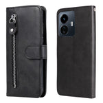 Custodia per telefono in pelle con cerniera in vitello, For vivo Y02s, For vivo Y75 4G / S10e, For vivo Y77 5G, For Xiaomi Poco C40