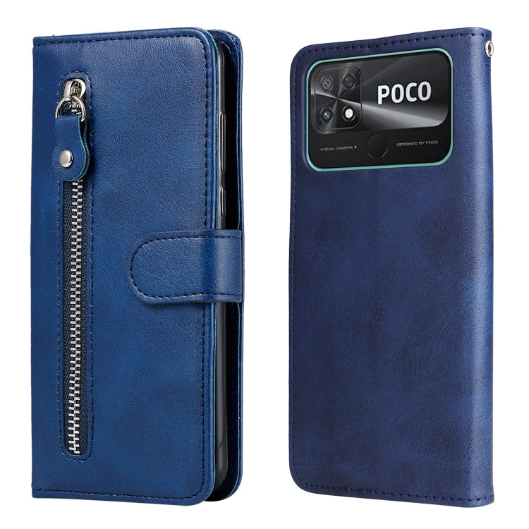 Custodia per telefono in pelle con cerniera in vitello, For vivo Y02s, For vivo Y75 4G / S10e, For vivo Y77 5G, For Xiaomi Poco C40
