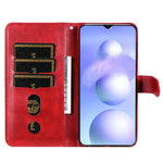 Custodia per telefono in pelle con cerniera in vitello, For Xiaomi Poco M4 5G