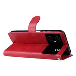 Custodia per telefono in pelle con cerniera in vitello, For Xiaomi Poco M4 5G