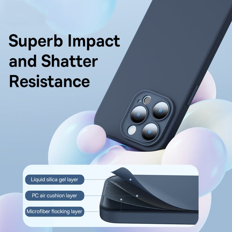 Custodia per telefono in gel di silice liquido Baseus, For iPhone 14, For iPhone 14 Plus, For iPhone 14 Pro, For iPhone 14 Pro Max