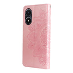 Custodia per telefono in pelle goffrata con fiori a 7 petali, For vivo Y02s, For vivo Y75 4G / S10e, For vivo Y77 5G, For Xiaomi Poco C40