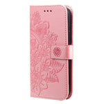 Custodia per telefono in pelle goffrata con fiori a 7 petali, For Xiaomi Poco M4 5G