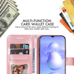 Custodia per telefono in pelle goffrata con fiori a 7 petali, For Xiaomi Poco M4 5G