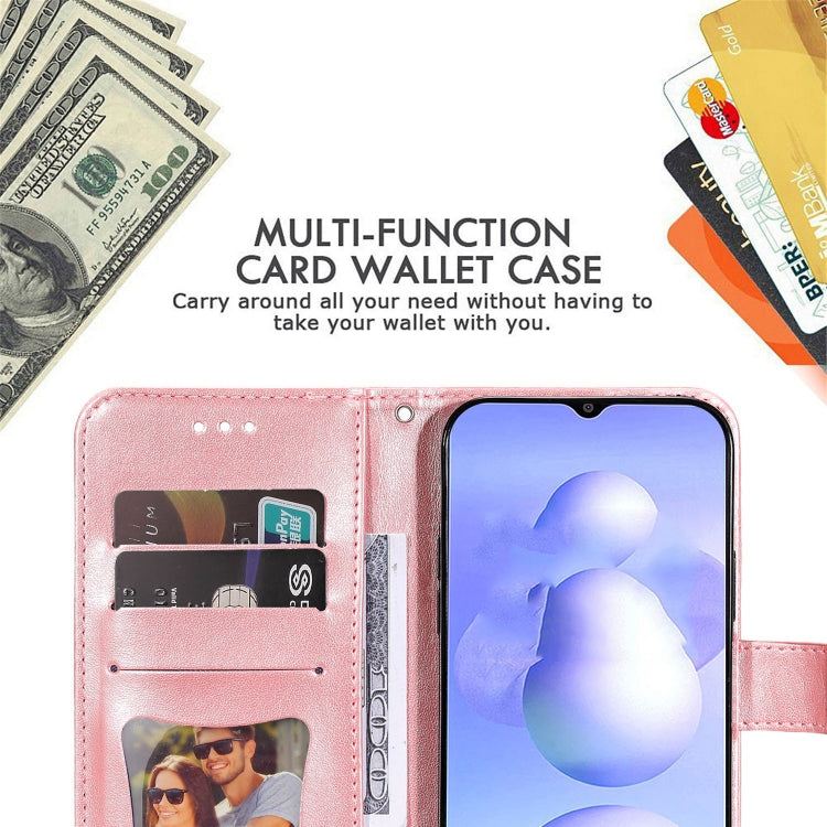 Custodia per telefono in pelle goffrata con fiori a 7 petali, For Xiaomi Poco M4 5G
