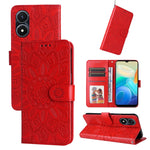 Custodia per telefono in pelle di girasole goffrata, For vivo Y02s, For vivo Y75 4G / S10e, For vivo Y77 5G, For Xiaomi Poco C40