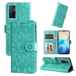 Custodia per telefono in pelle di girasole goffrata, For vivo Y02s, For vivo Y75 4G / S10e, For vivo Y77 5G, For Xiaomi Poco C40