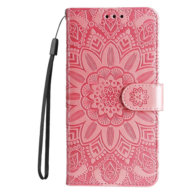 Custodia per telefono in pelle di girasole goffrata, For Xiaomi Poco M4 5G
