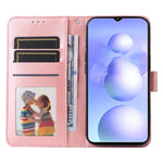 Custodia per telefono in pelle di girasole goffrata, For Xiaomi Poco M4 5G