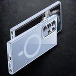Custodia per telefono MagSafe in acrilico per PC, For Samsung Galaxy S22 Ultra