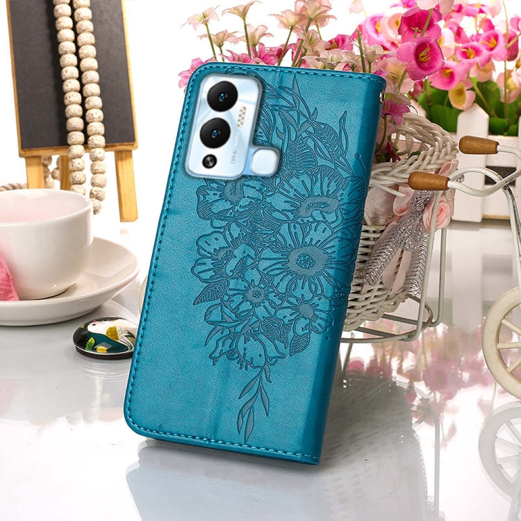 Custodia per telefono in pelle con vibrazione a farfalla goffrata, For Infinix Hot 12 Play/Hot 12 Play NFC X6816C, For Infinix Hot 12i X665, For Infinix Hot 12 X6817